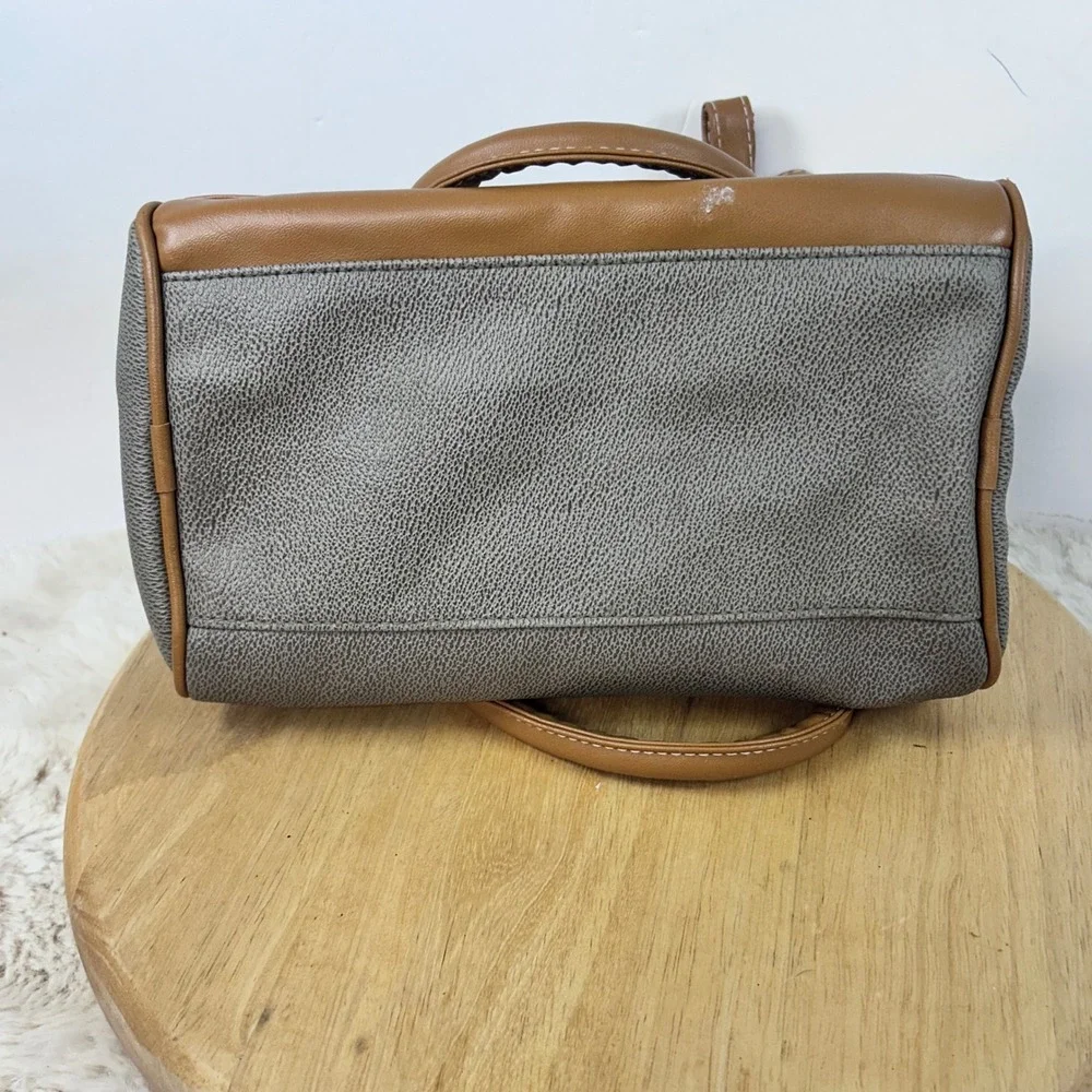 Pacific Connections Satchel Bag Top Handle Shoulder Bag Taupe‎ Brown Small